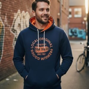 Sweat à Capuche Tom Tailor - "Original_Goods" - Navy