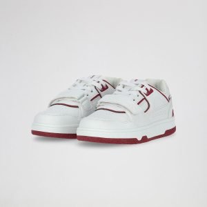 Basket Atomik Enfant - Roki Eco - Blanche_Bordeau