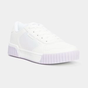 Basket Creeks Pour Femme Zippée - Parme - Blanche Violet