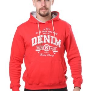 Sweat à Capuche Tom Tailor - "To be worn with pride" - Rouge