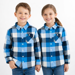 Wonder Nation – Chemise à Carreaux – Pour enfants – Bleu