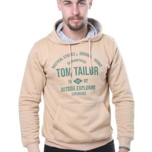 Sweat à Capuche Tom Tailor - "Nautical Stories" - Crème