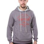 Sweat à Capuche Tom Tailor - "Nautical Stories" - Dark Grey