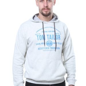 Sweat à Capuche Tom Tailor - "Handcrafted With Care And Respect" - Off_White