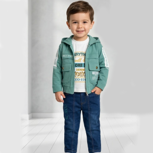 Ensemble 3 Pièces – Pour enfants – Panda – Vert