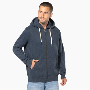 Veste – Sweat – vintage zippée – KARIBAN KV2306 - Bleu Nuit