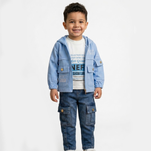 Ensemble 3 Pièces – Pour enfants – Panda – Bleu