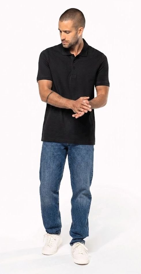 Polo Kariban Basic+ K254 - Manches Courtes - Black – Image 2