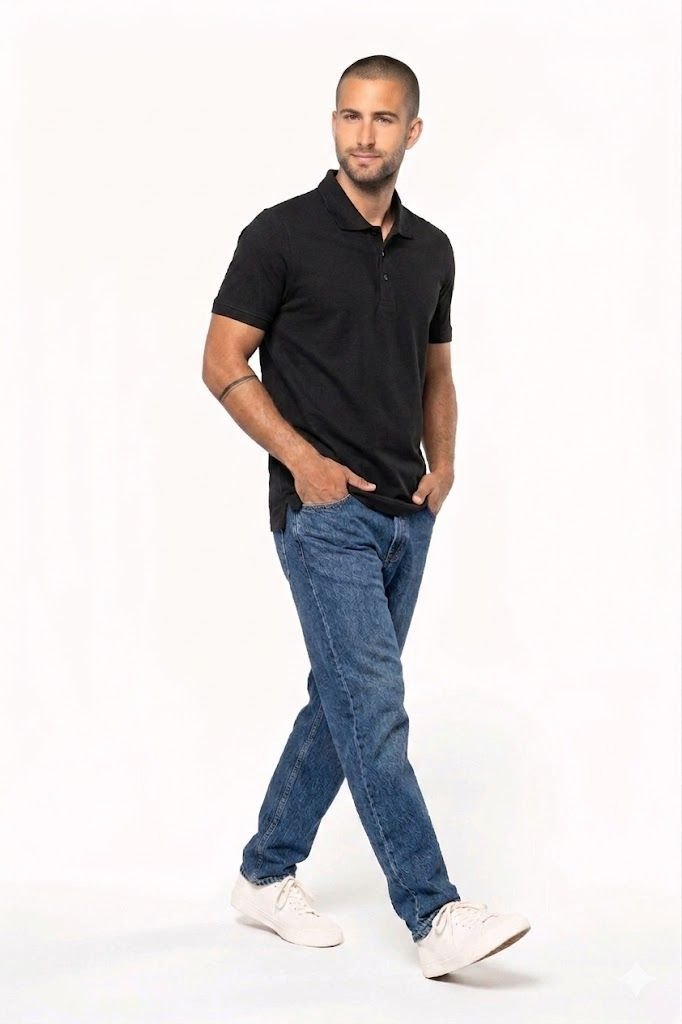 Polo Kariban Basic+ K254 - Manches Courtes - Black – Image 3