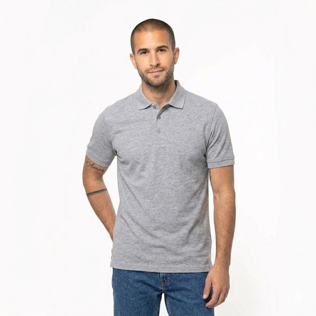 Polo Kariban Basic+ K254 - Manches Courtes - Oxford Grey – Image 3