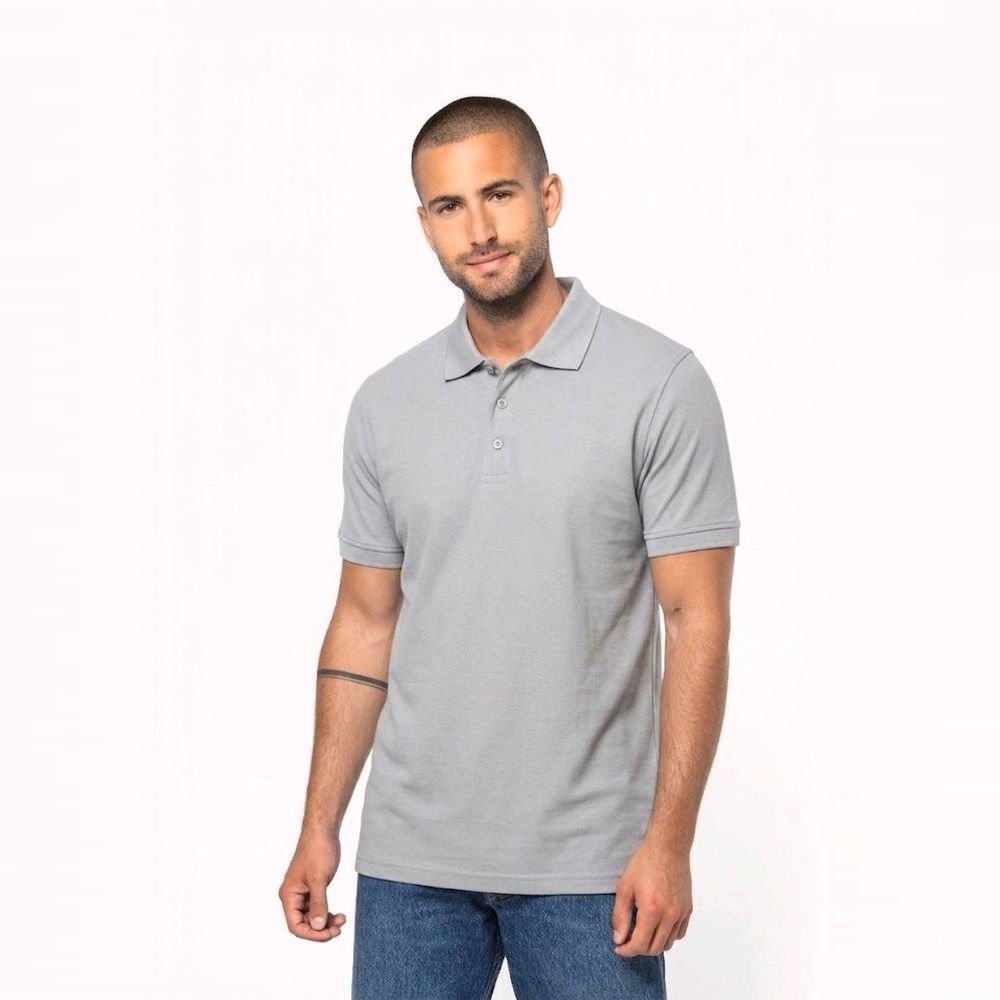 Polo Kariban Basic+ K254 - Manches Courtes - Snow Grey