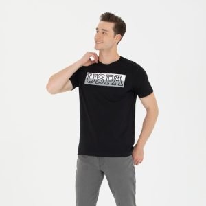 T-Shirt US Polo ASSN - Col Rond Pour Homme - Noir