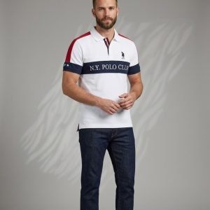 Polo R&B à Manches Courtes – 422-1802MN004-3 – White N.Y.C