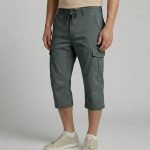 Pantacourt Cargo Jeans - Ultra Confortable & Souple - Gris