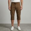 Pantacourt Cargo Jeans – Ultra Confortable & Souple – Marron