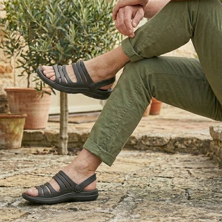 Sandale Rugged Shark Confortable & Légère en EVA - Noir – Image 5