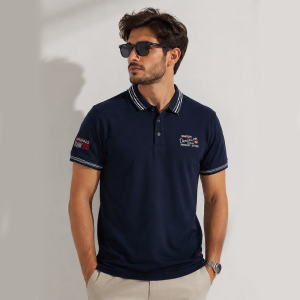 Polo Milano Bulls Demi Manche – Bleu nuit