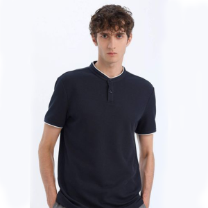 Polo Lifties Dégriffé  – Pour Homme – Demi Manche –Bleu Marine