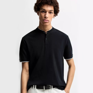 Polo Lifties Dégriffé - Pour Homme - Demi Manche - Noir