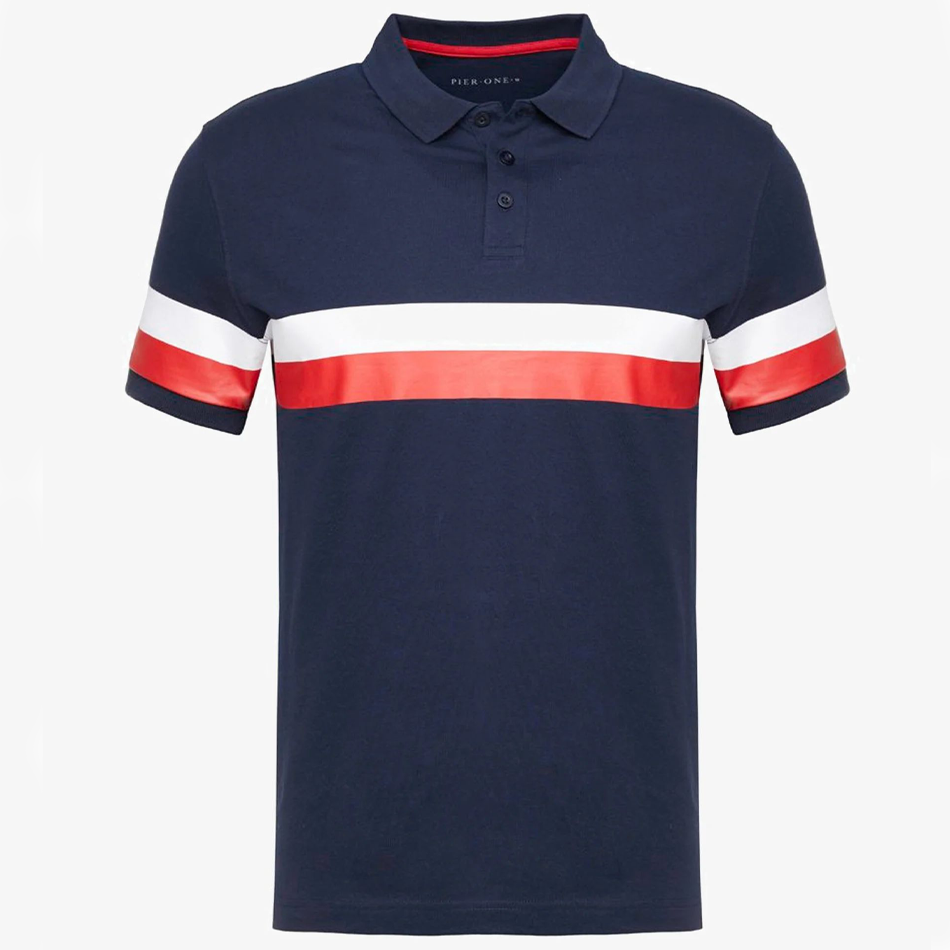 Polo - Pier One - Pour Homme - bleu foncé – Image 3