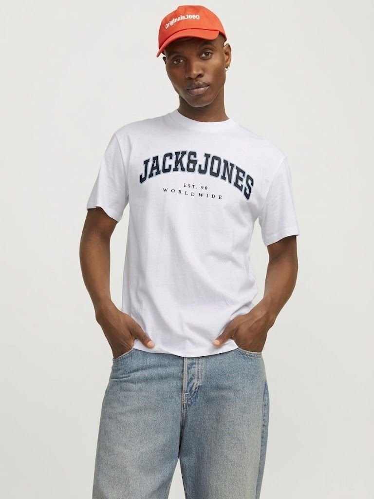 T-Shirt Jack Jones JJECALEB VARSITY TEE SS O-NECK NOOS – 12257579 White 2 T-Shirt Jack Jones JJECALEB VARSITY TEE SS O-NECK NOOS – 12257579 White 2