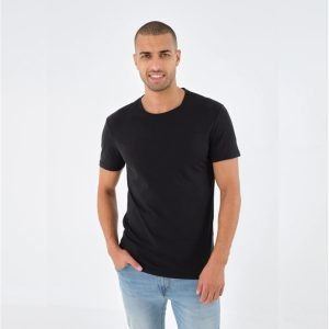 T-shirt - Pier One - Basic - Pour Homme -Noir
