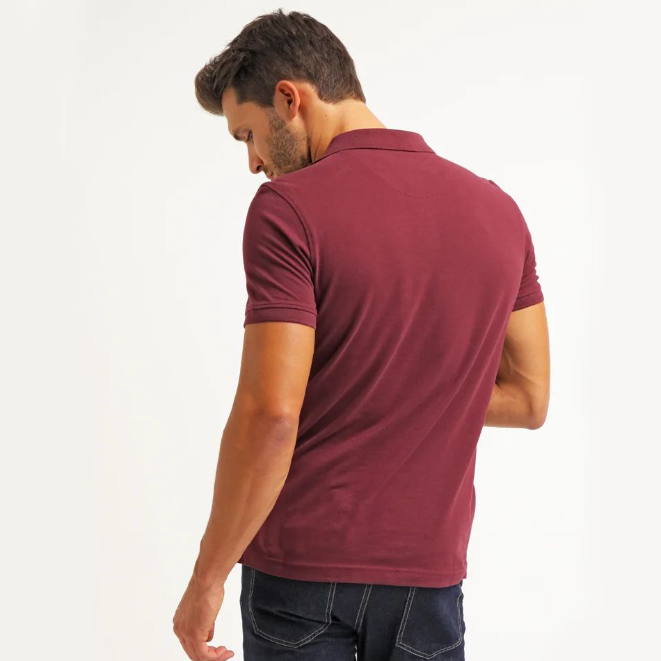 Polo – Pier One – Pour Homme – Bordeaux – Image 3