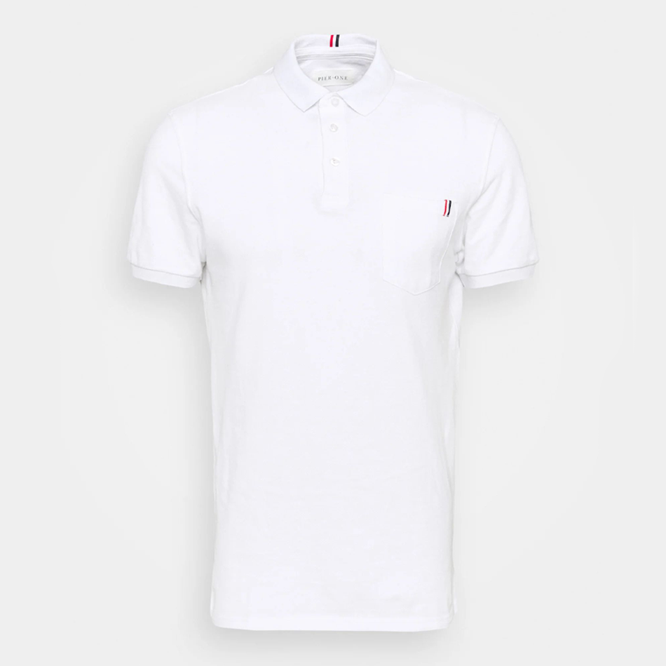 Polo – Pier One – Pour Homme – White – Image 4