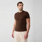 T-shirt - Pier One - Basic - Pour Homme - Brown