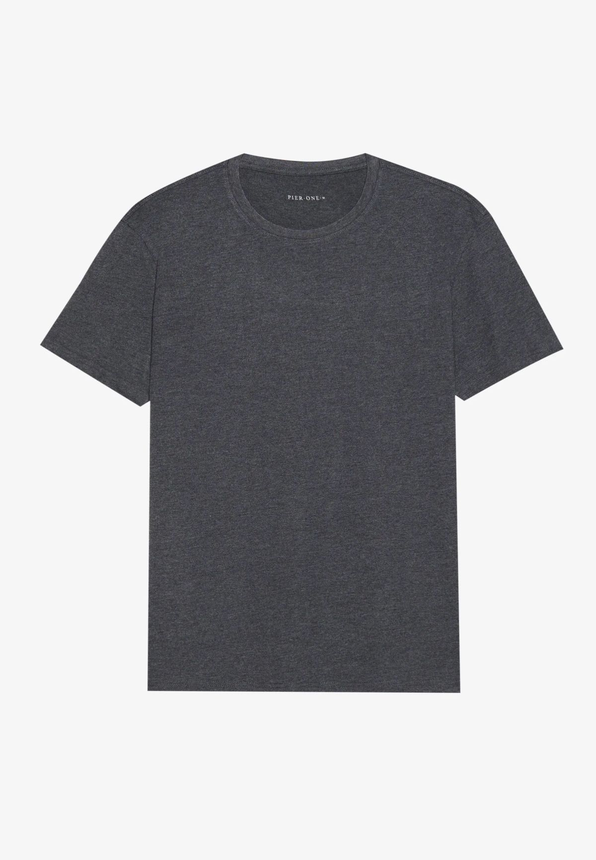 T-shirt - Pier One - Basic - Pour Homme - Dark_Grey – Image 5