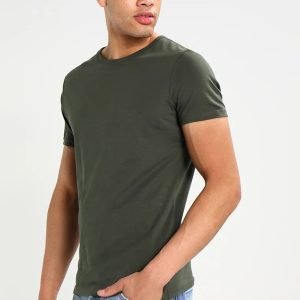 T-shirt - Pier One - Basic - Pour Homme - Khaki