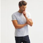 T-shirt - Pier One - Basic - Pour Homme - Light Grey Melange