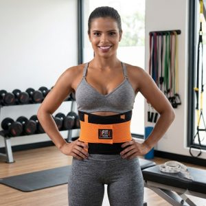 Ceinture amincissante Fit Now Noir/Orange