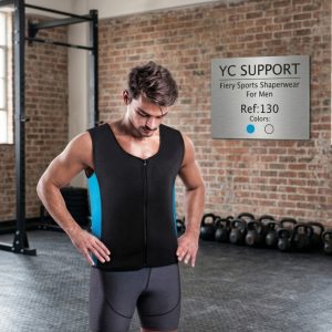 Gilet de sudation et de compression pour homme (YC Support Ref: 130) Noir