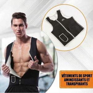 Gilet-Heatoutfit - Sport Sweating Clothes-ST2153- Noir