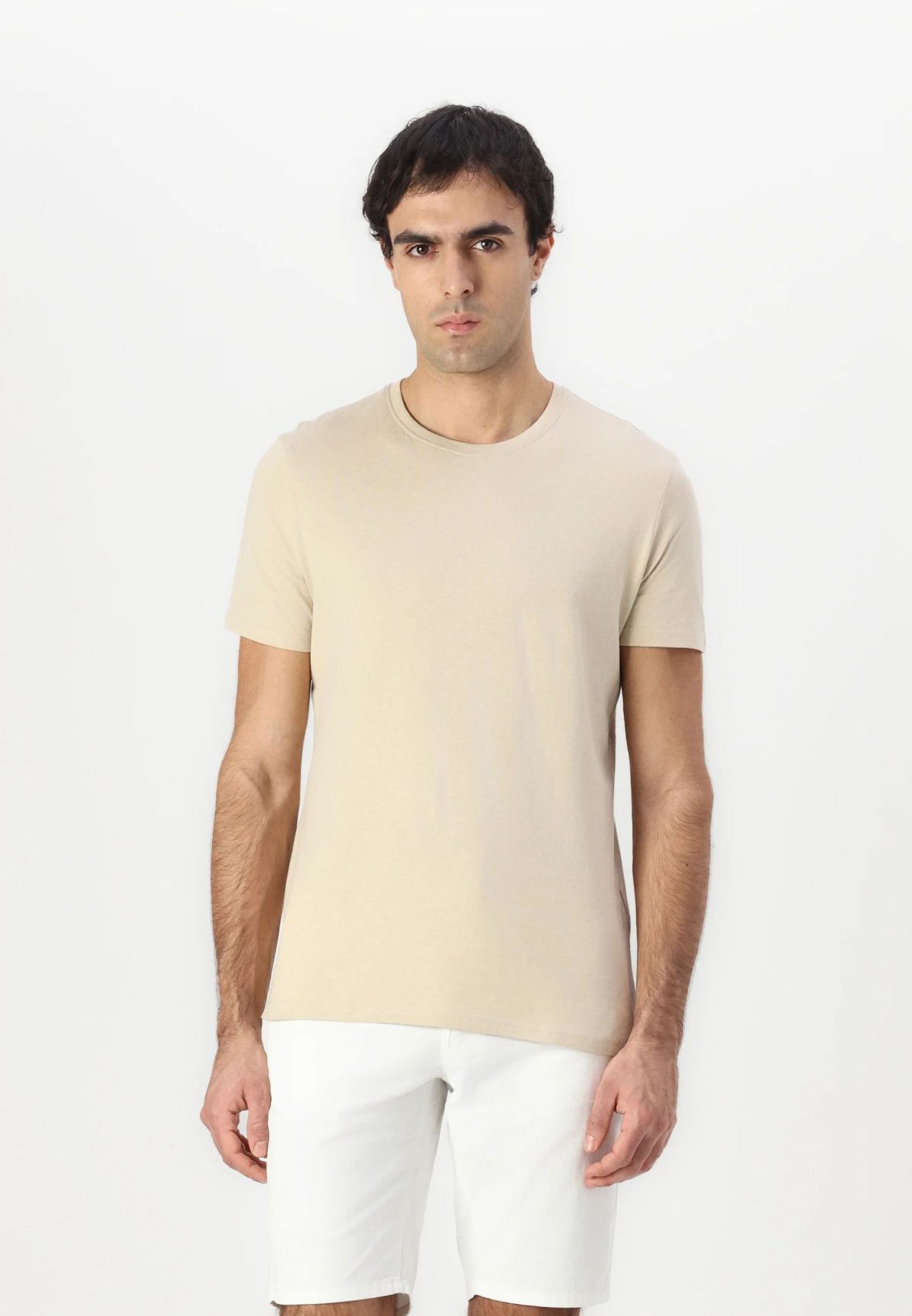 T-Shirt Pier One Basic – Beige 1 T-Shirt Pier One Basic – Beige 1