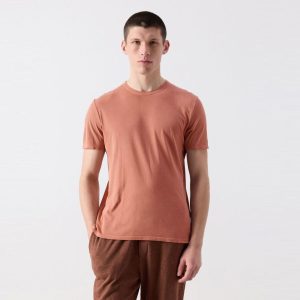 T-shirt - Pier One - Basic - Pour Homme - TERRACOTTA