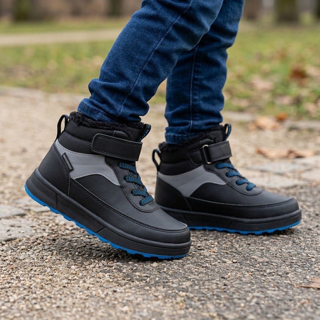 Chaussure H&M - Waterproof - Pour enfants - Noir Bleu – Image 2