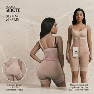 Gaine Combinaison Minceur & Sudation 2EN1 - SIBOTE ST-7139 - Beige