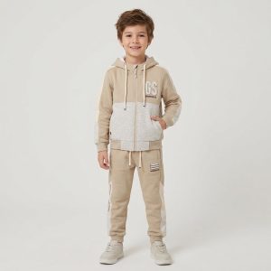 Ensemble Survêtement Gangster Pour Enfant - Beige