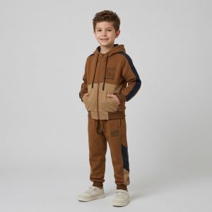 Ensemble Survêtement Gangster Pour Enfant - Marron