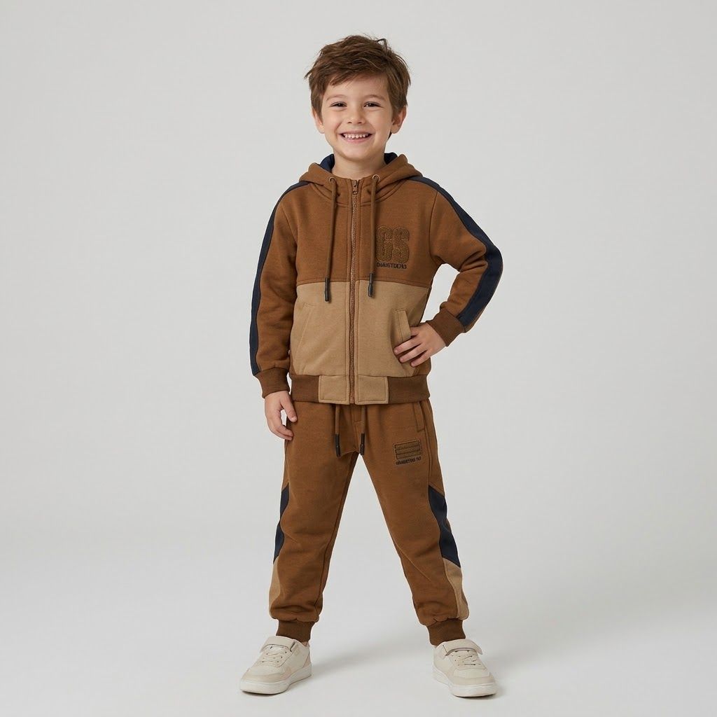 Ensemble Survêtement Gangster Pour Enfant - Marron – Image 2