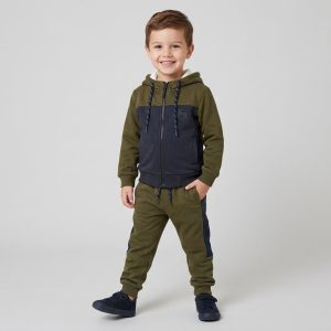 Ensemble Survêtement Gangster Pour Enfant - Vert Olive
