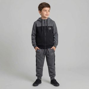 Ensemble Survêtement Gangster Pour Enfant - Noir Gris