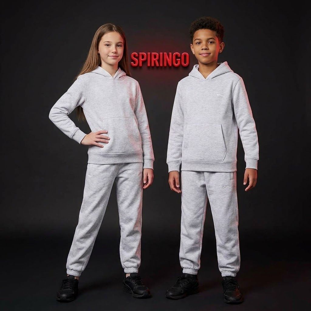 Ensemble Survêtement Slazenger Pour Enfant - Gris Clair