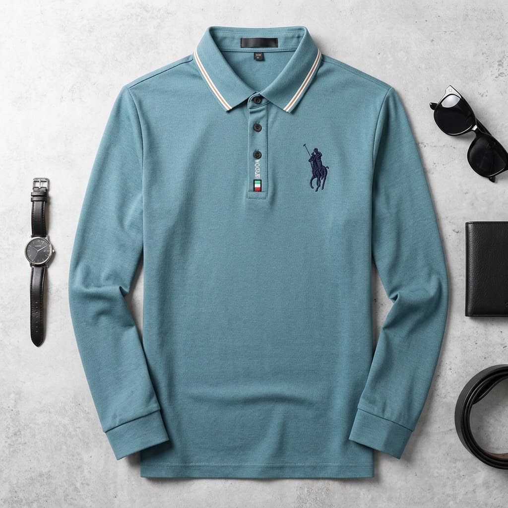 Polo Wetsonj Poilo Bleu_Vert 0