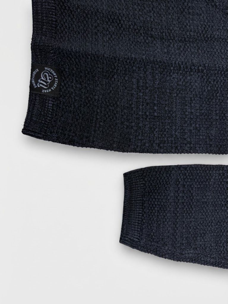 Pull Eight2Nine Texturé à Col Rond - Confort & Douceur - Navy – Image 4