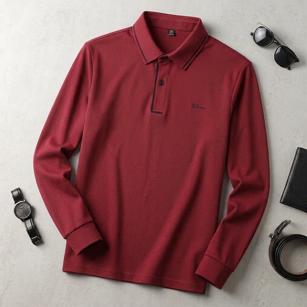Pull Polo Manche Langue Dinn – Bordeau 2 Pull Polo Manche Langue Dinn – Bordeau 2