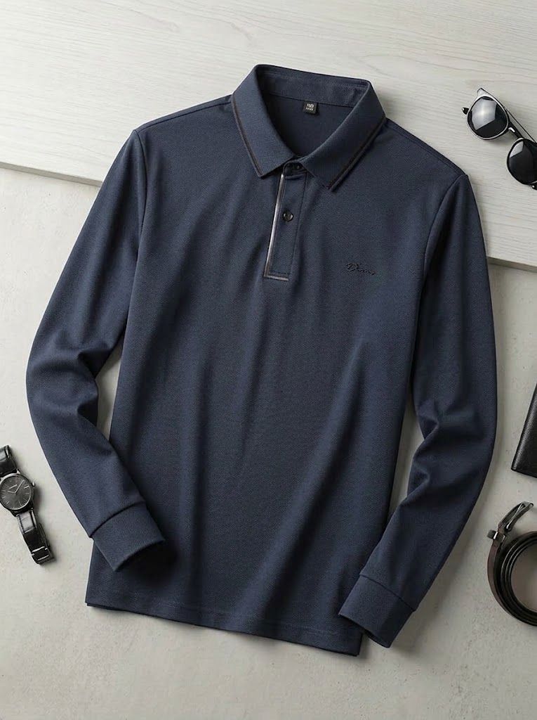 Pull Polo Manche Langue Dinn – Navy 2 Pull Polo Manche Langue Dinn – Navy 2